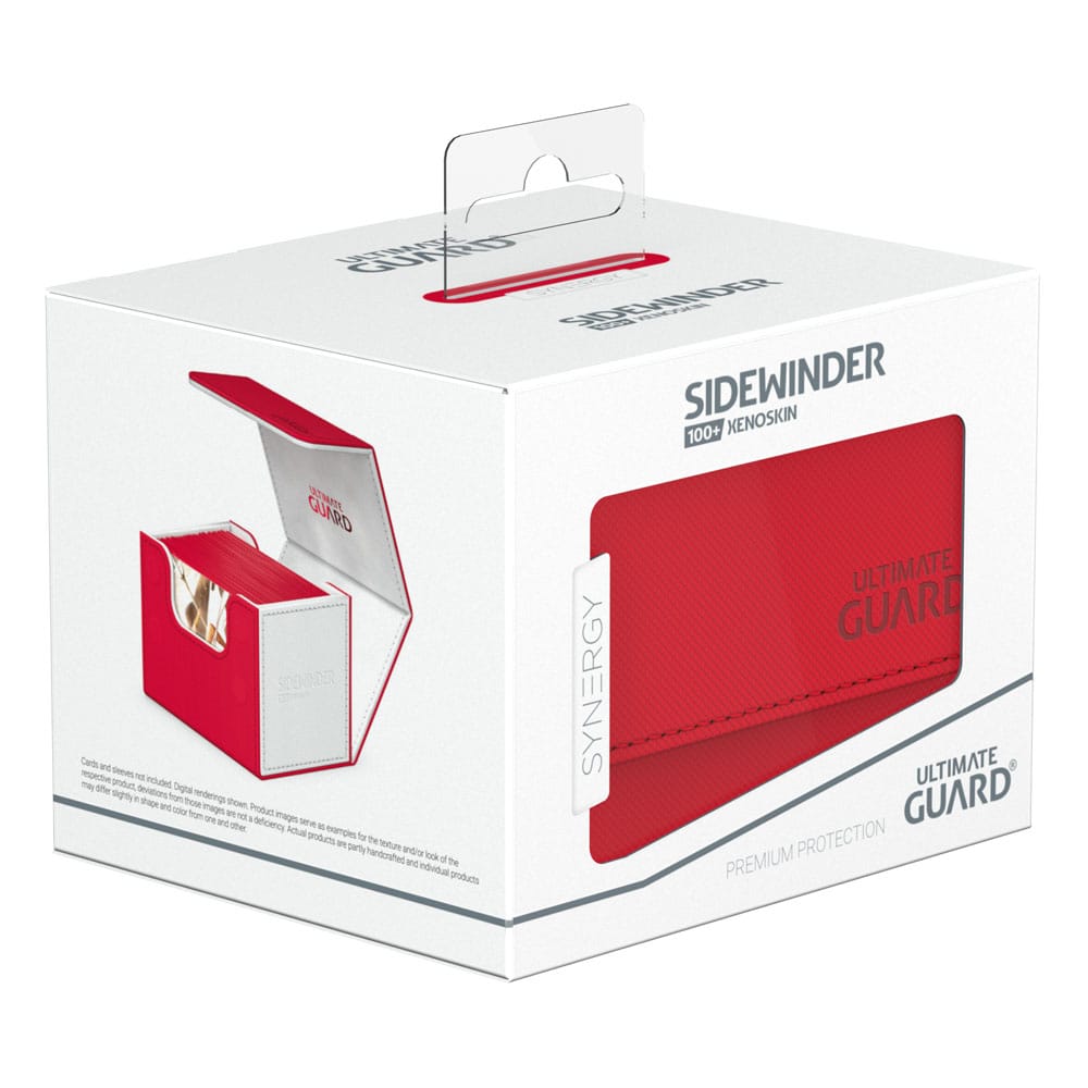 Ultimate Guard Synergy Sidewinder 100plus Red/White Deck Box