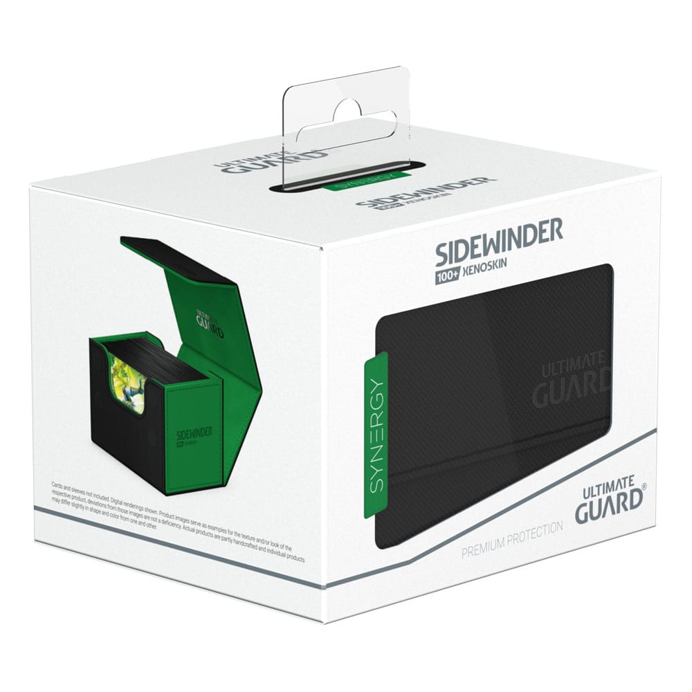 Ultimate Guard Synergy Sidewinder 100plus Black/Green Deck Box