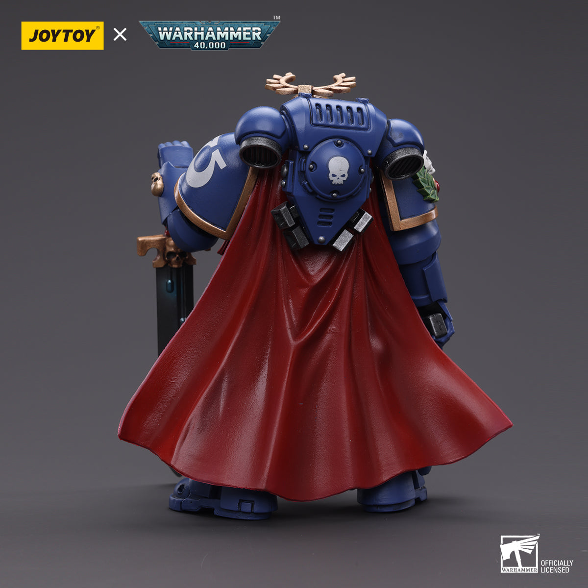 Warhammer Collectibles 1/18 Scale Ultramarines Primaris Captain with Power Sword and Plasma Pistol