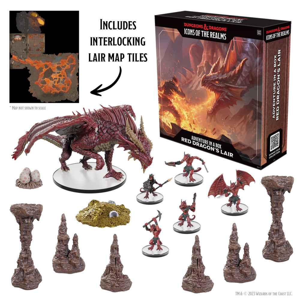 Dungeons &amp; Dragons Icons of the Realms: Adventure in a Box - Red Dragons Lair (Preorder)