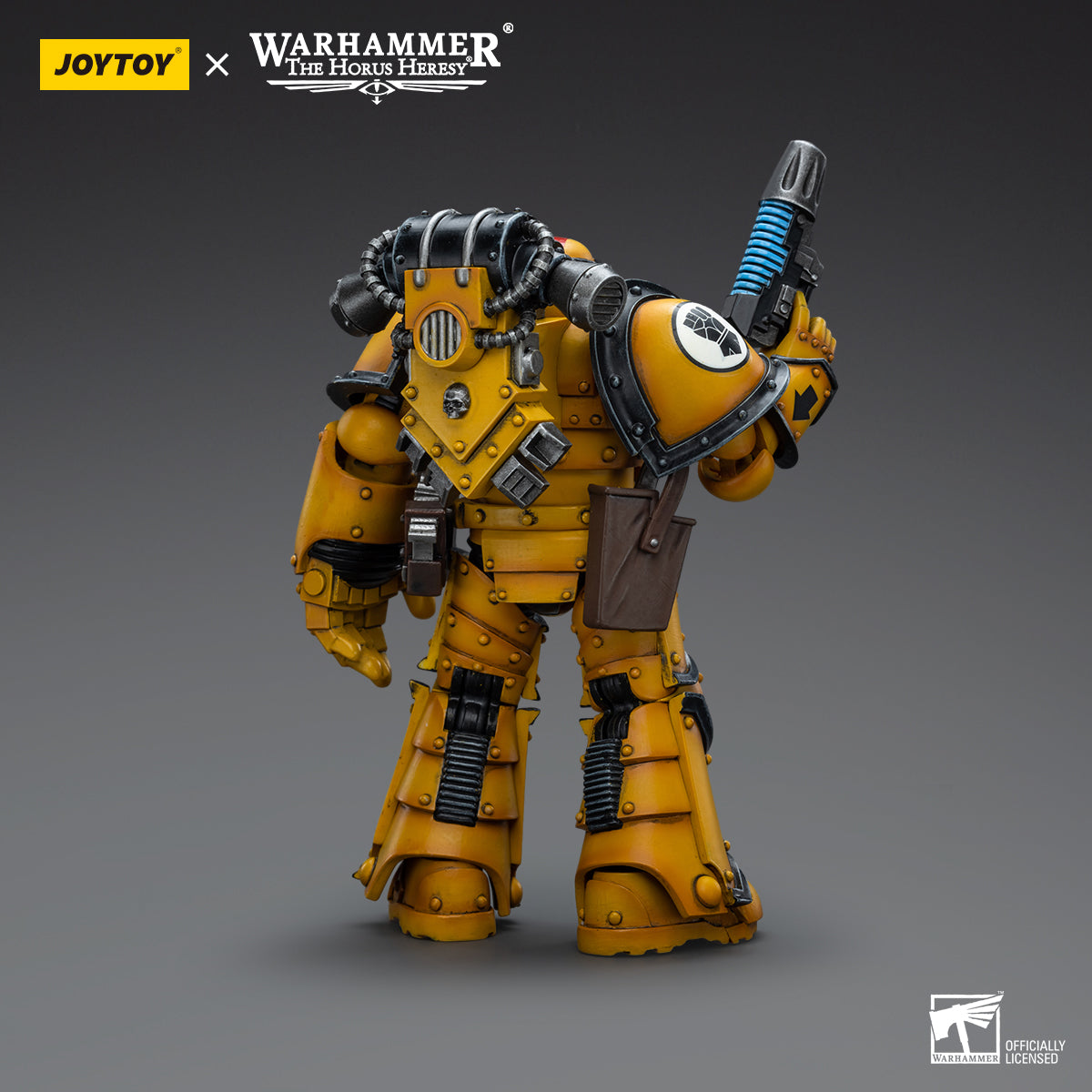 Warhammer Collectibles: 1/18 Scale Imperial Fists Legion MkIII Tactical Squad Sergeant with Pwr Fist