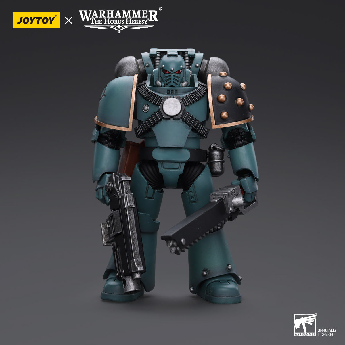 Warhammer Collectibles: 1/18 Scale Sons of Horus MKIV Tactical Squad Legionary with Bolter (Preorder)