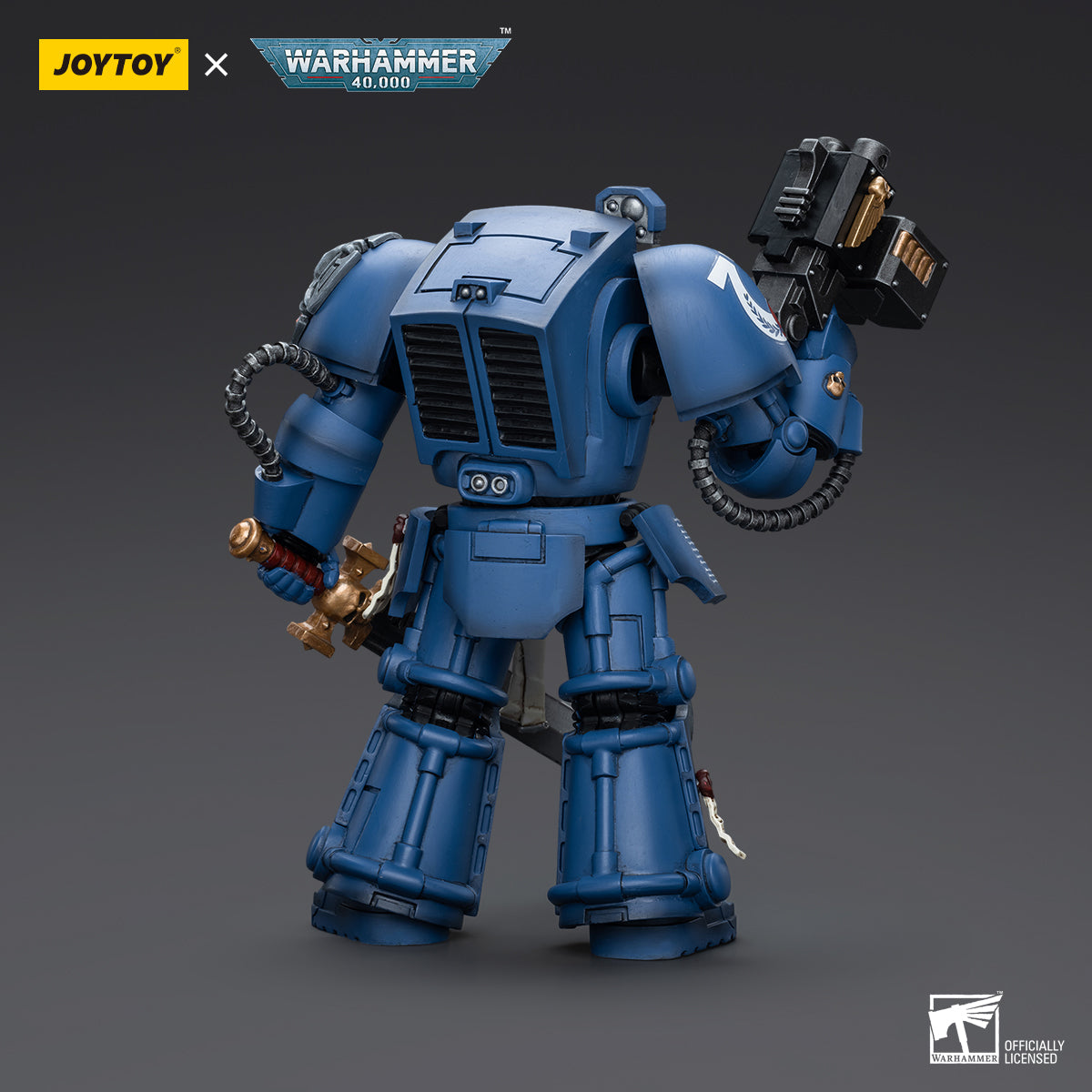 Warhammer Collectibles: 1/18 Scale Ultramarines Terminator Squad Sergeant With Teleport Homer (Preorder)