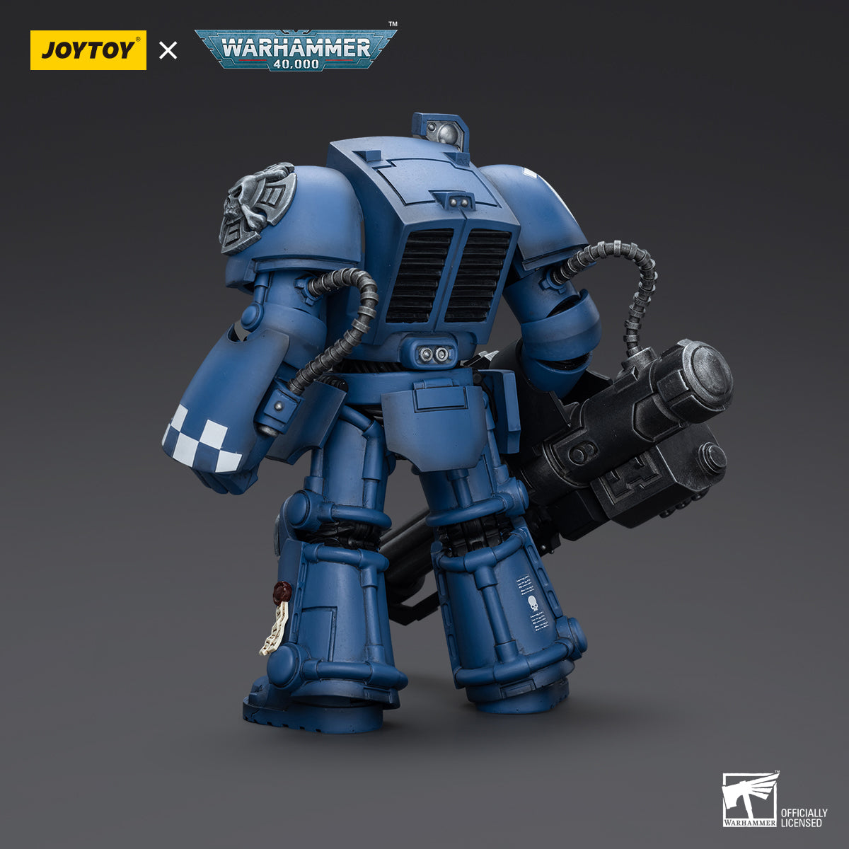 Warhammer Collectibles: 1/18 Scale Ultramarines Terminator Squad Terminator With Assault Cannon (Preorder)