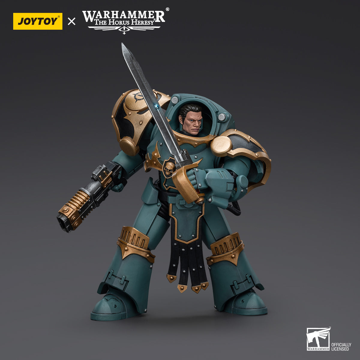 Warhammer Collectibles: 1/18 Scale Sons Of Horus Tartaros Terminator Squad Sergeant &amp; Power Sword (Preorder)