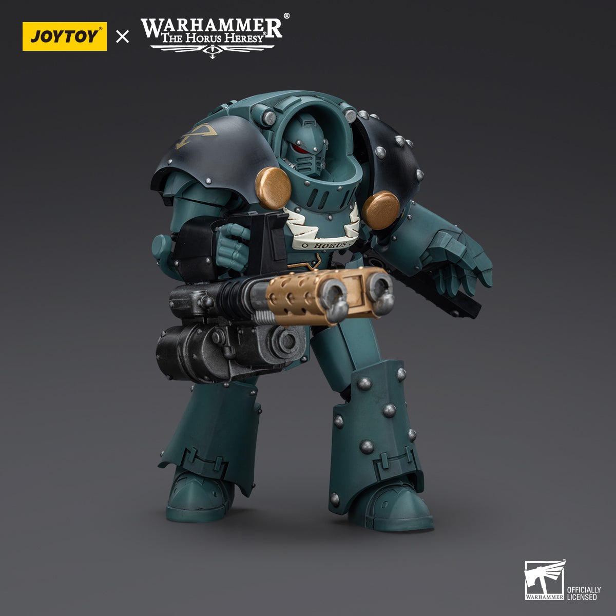 Warhammer Collectibles: 1/18 Scale Sons Of Horus Tartaros Terminator Squad Terminator &amp; Heavy Flamer (Preorder)