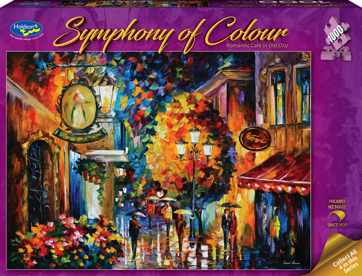 Holdson Symphony of Colour Romantic Cafe In Old City 1000 Piece Jigsaw