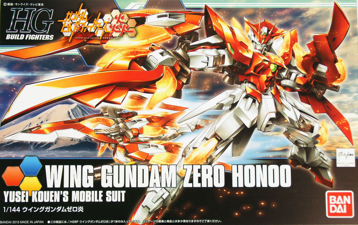 Hgbf 1/144 Wing Gundam Zero Honoo