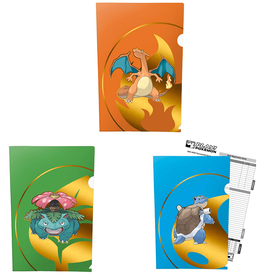 Charizard, Blastoise, Venusaur Tournament Folios for Pokemon