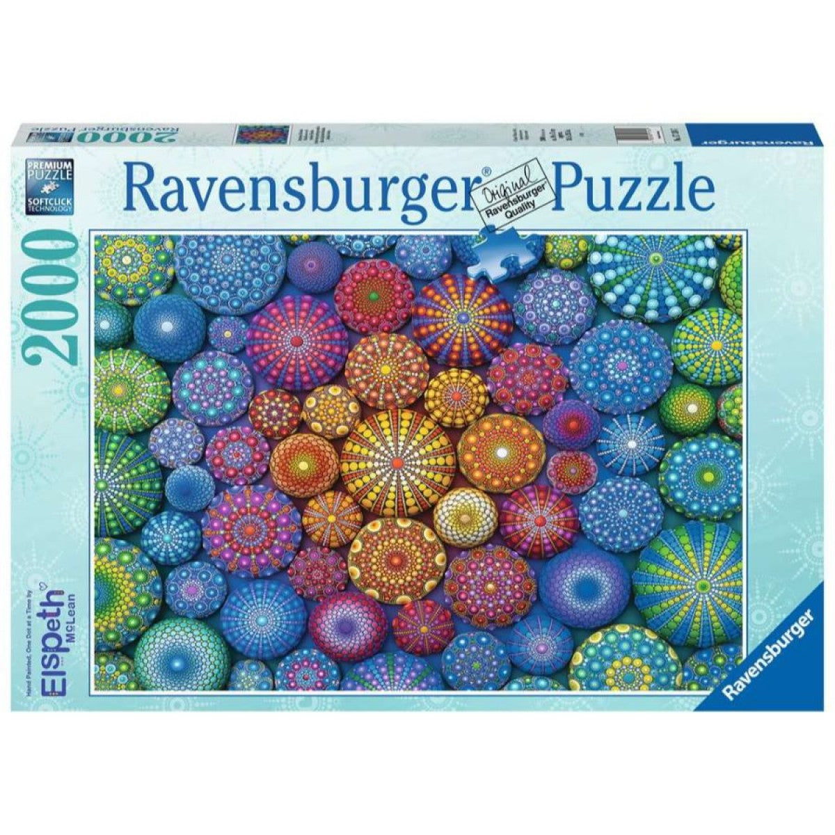 Ravensburger Radiating Rainbow Mandalas - 2000 Piece Jigsaw