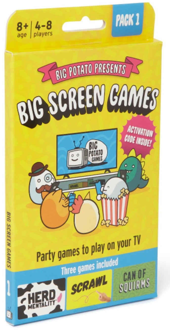 Big Screen Games - Play Herd Mentality, Scrawl and Can Of Squirms on your tablet or TV (Preorder)
