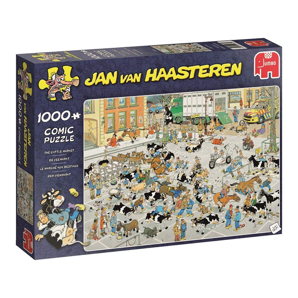 Jan Van Haasteren The Cattle Market 1000 Piece Jigsaw