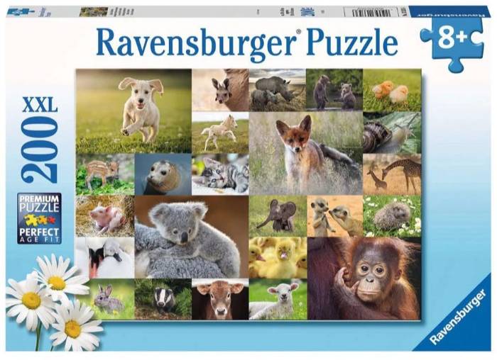 Ravensburger - Cute Animal Babies 200 Piece Jigsaw (Preorder)