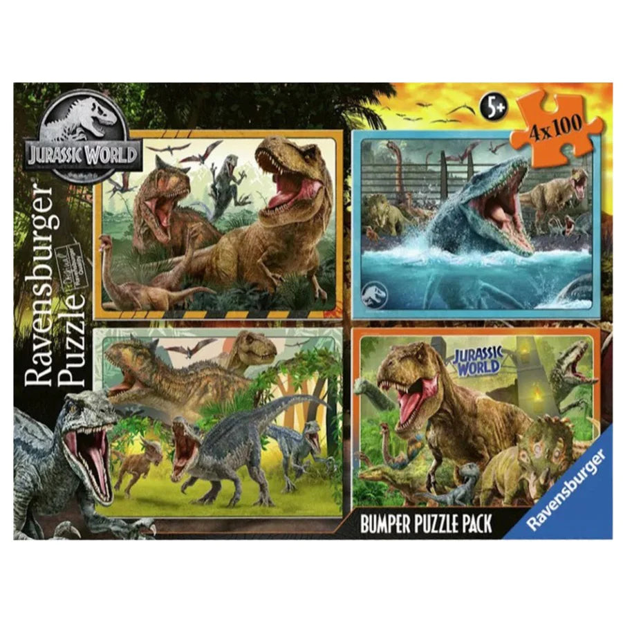 Ravensburger - Jurassic World Bumper Pack 4x100 Piece Jigsaw (Preorder)