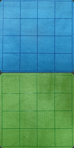 Chessex - Reversible Megamat 1inch Squares Blue-Green (34½ x 48) CHX 97465