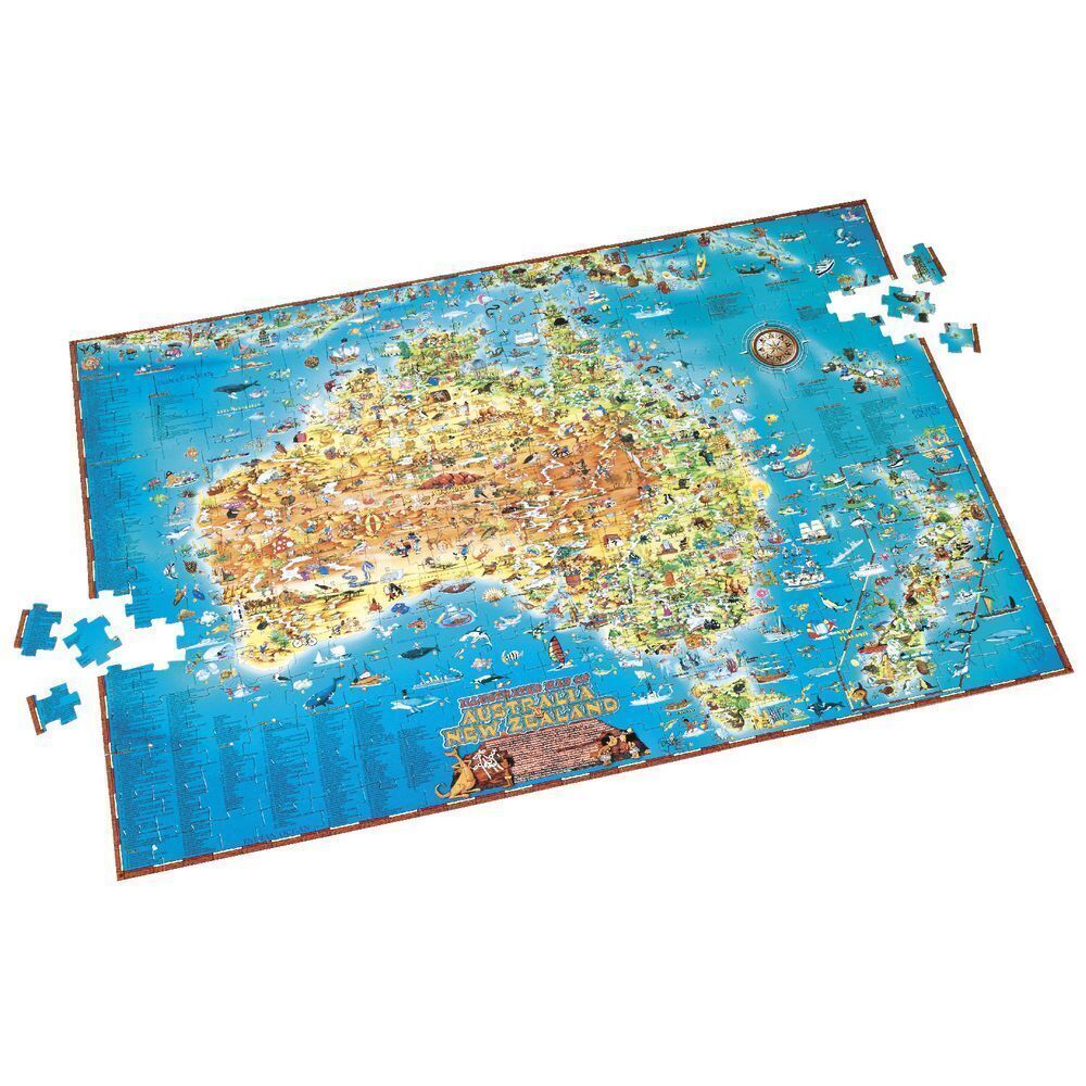Blue Opal - Giant Map Puzzle Down Under 300 Piece Jigsaw