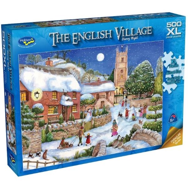 Holdson English Village Starry Night 500 Piece Jigsaw