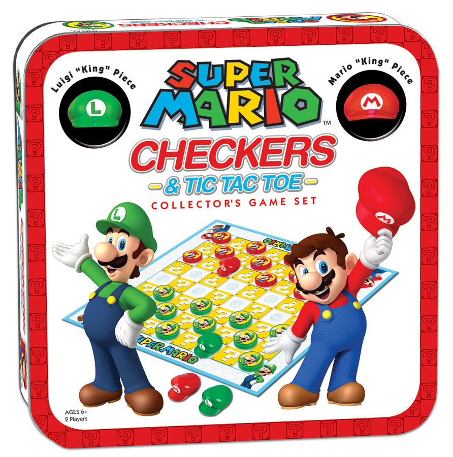 Super Mario Combo Checkers/Tic Tac Toe (Tin)
