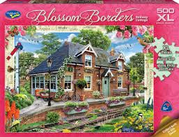 Blossom Borders 500 Piece Jigsaw Railway Cottage