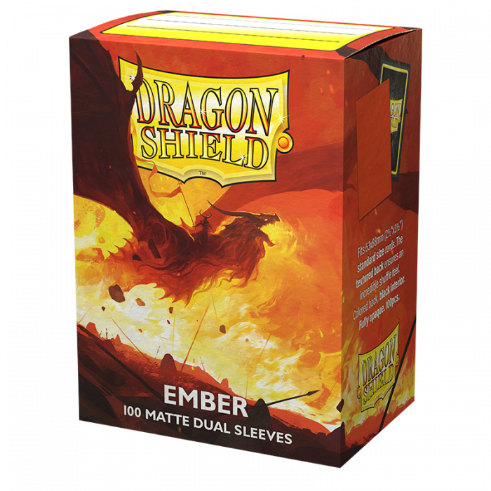 Dragon Shield - Dual Matte Ember Standard Sleeves (100)