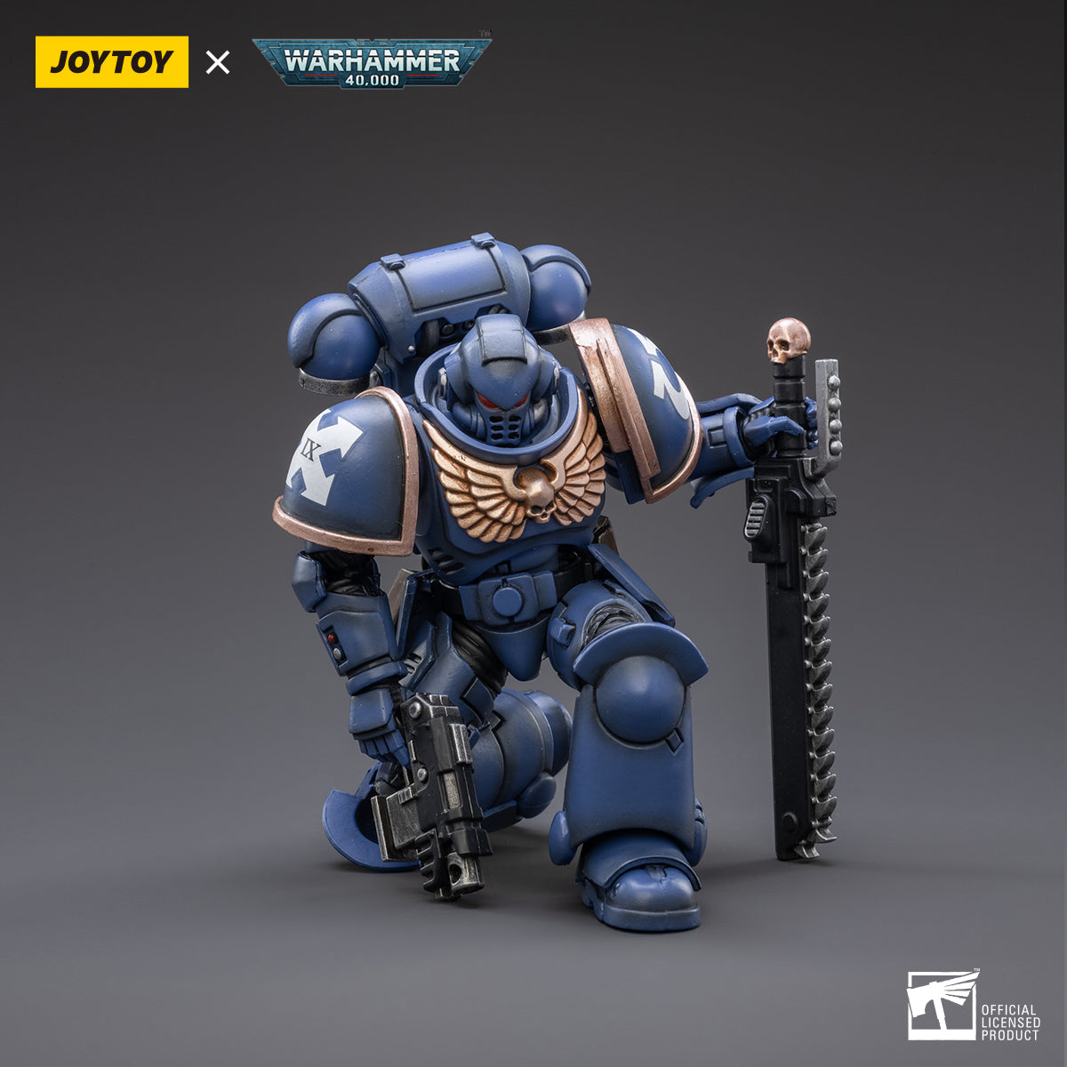 Warhammer Collectibles: 1/18 Scale Space Marines Ultramarines Outriders Brother Catonus