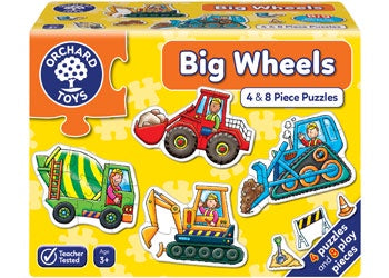 Orchard Jigsaw: Big Wheels 4x8 Piece Jigsaw