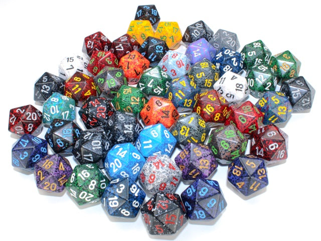 Chessex - Single Speckled Assorted Polyhedral d20