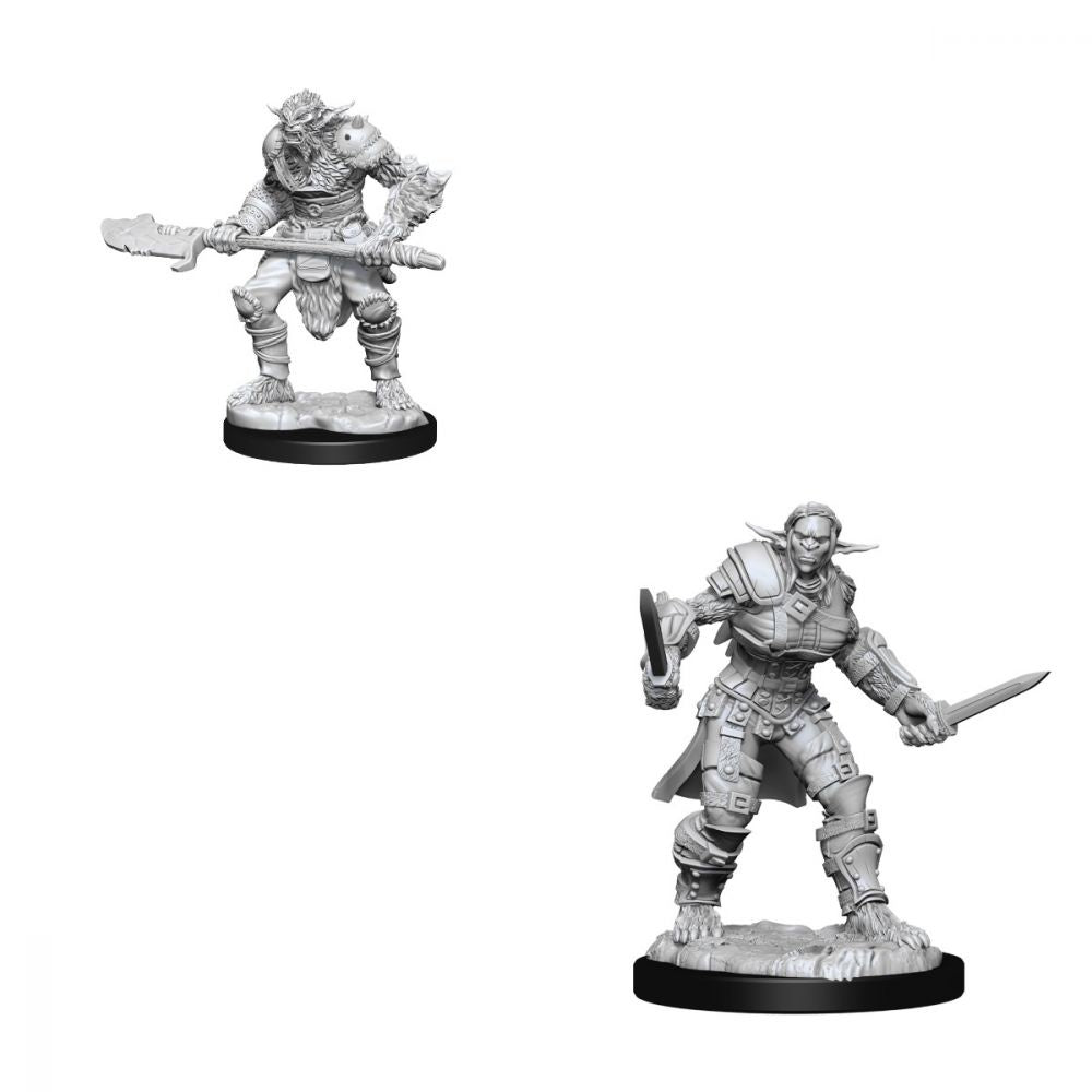 Dungeons &amp; Dragons - Nolzurs Marvelous Unpainted Miniatures Bugbear Barbarian Male &amp; Bugbear Rogue Female