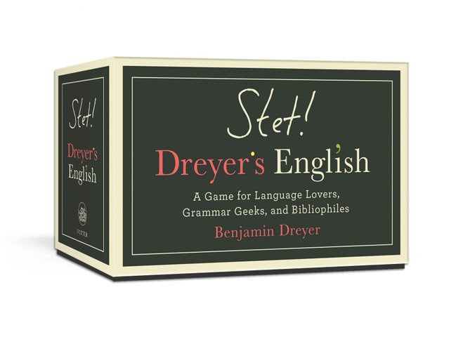 STET! Dreyers English A Game for Language Lovers Grammar Geeks and Bibliophiles