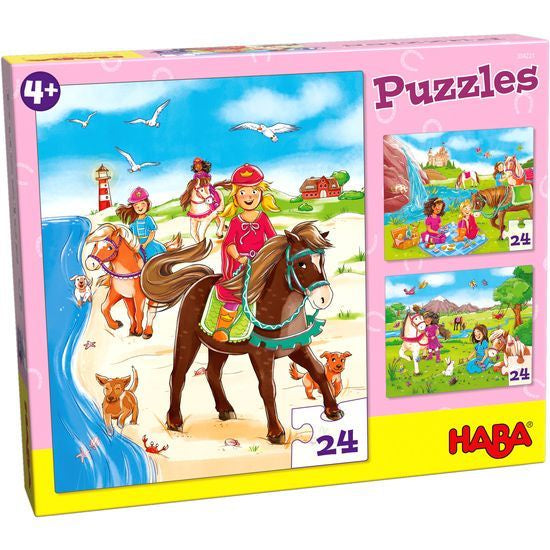 Horse Girls 24 Piece Jigsaws