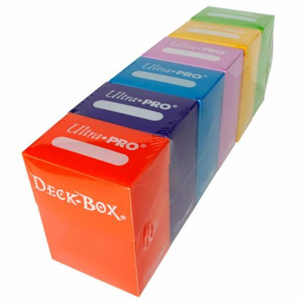 Ultra Pro Deck Box 6 Colour Bundle Orange Purple Light Blue Pink Yellow Light Green