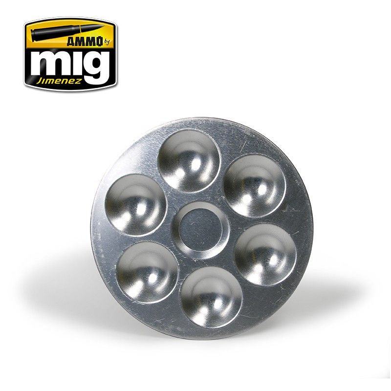 Ammo by MIG Accessories Aluminium Palette (6 wells)