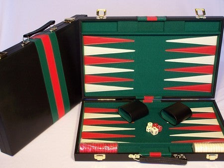 Backgammon Black Vinyl Case 18