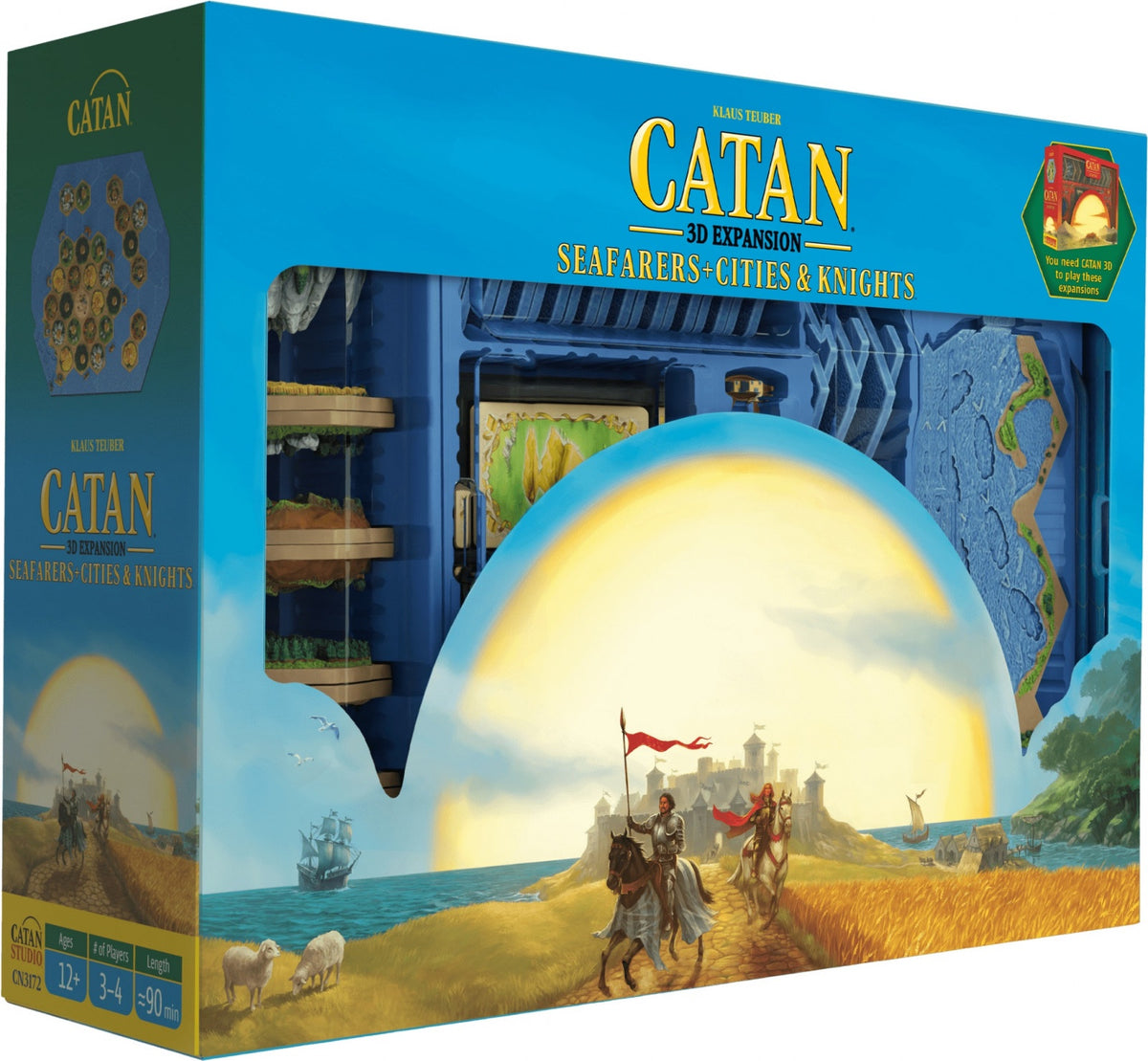 Catan 3D Edition Seafarers and Cities and Knights Expansion