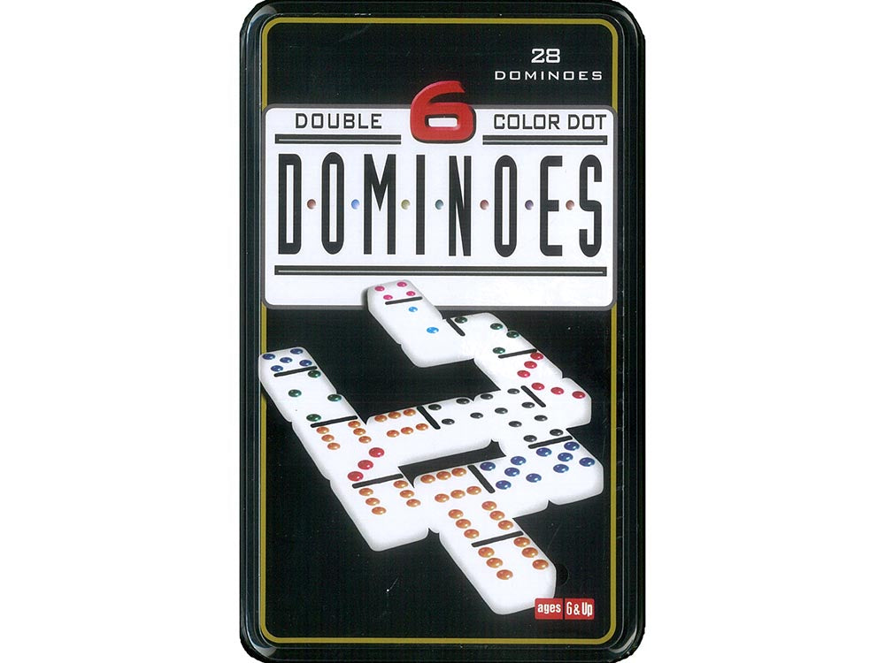 Dominoes: Double 6 Colour Tin