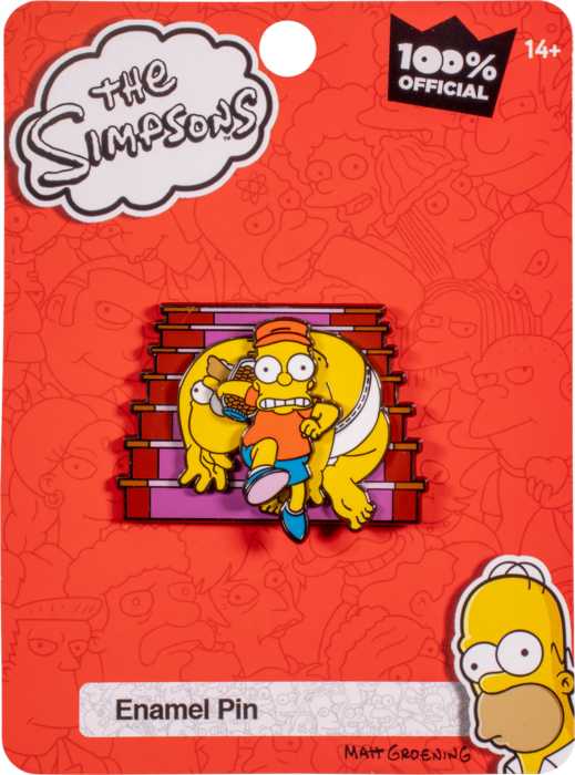 Simpsons - Bart Change Jar Spinning Enamel Pin