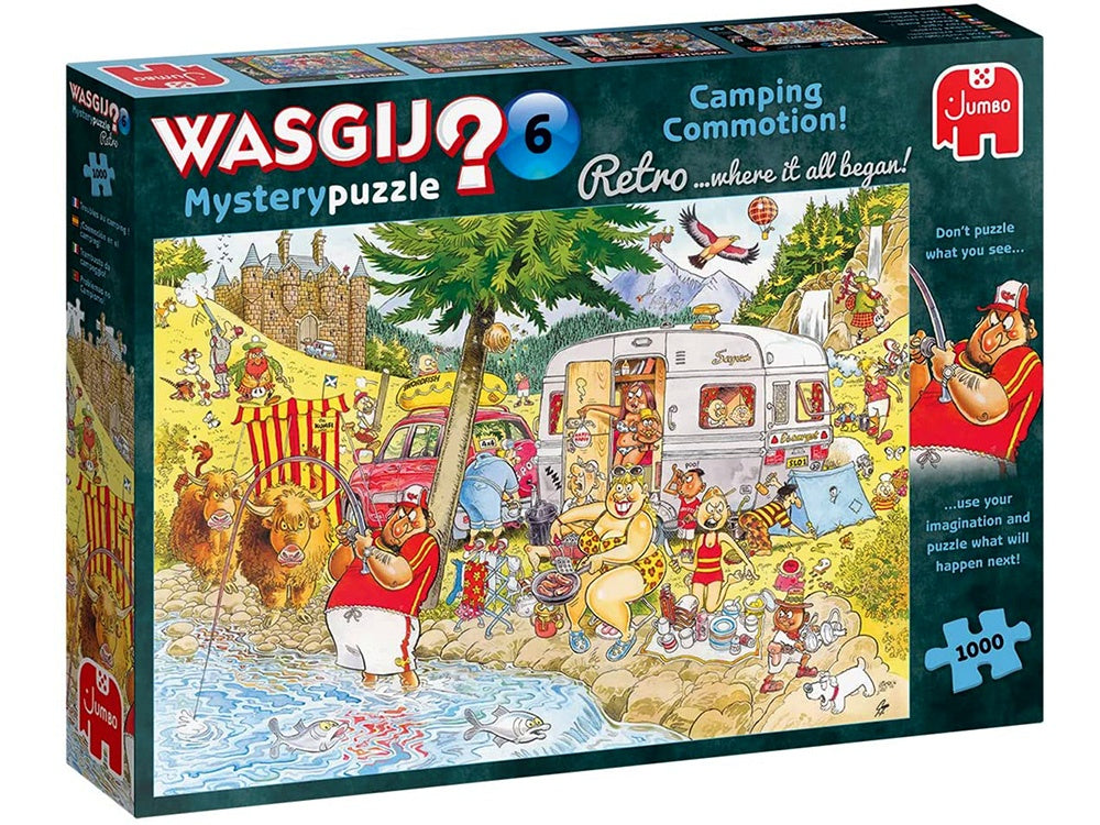 Wasgij? Retro Mystery 6 Camping Commotion - 1000 Piece Jigsaw