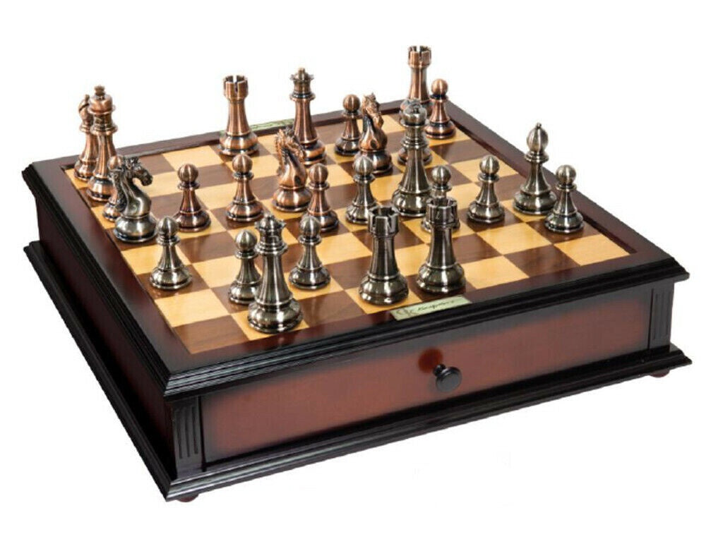 Kasparov Chess Set Grandmaster Silver &amp; Bronze
