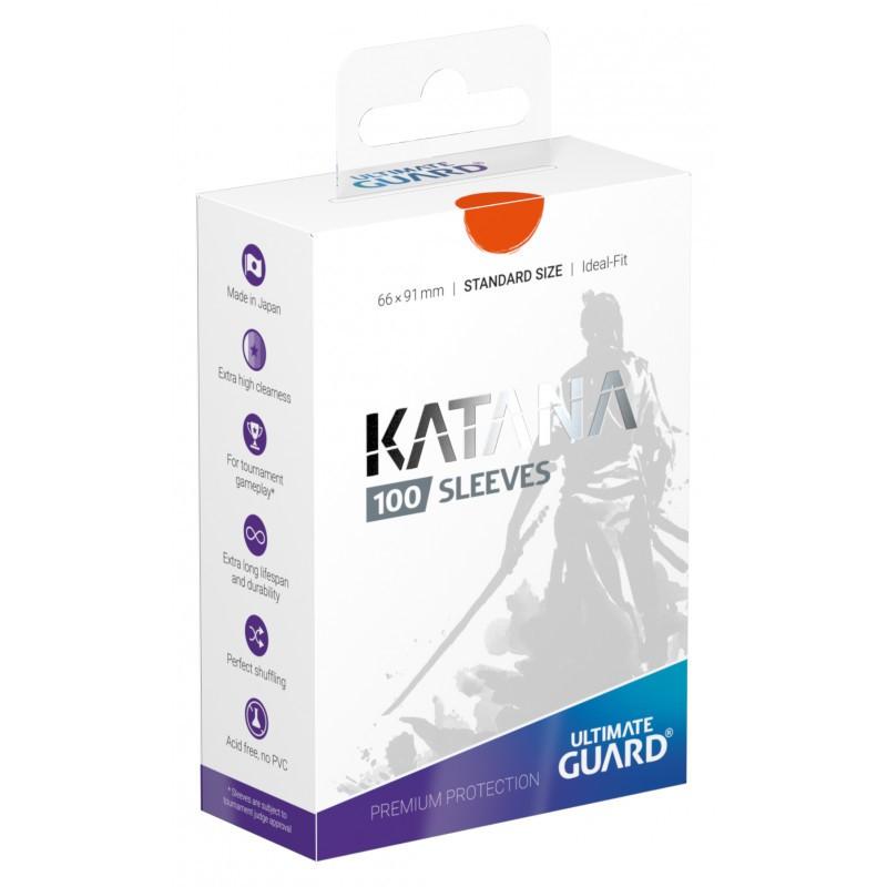 Sleeves Ultimate Guard Katana Standard Size Orange (100) - Good Games