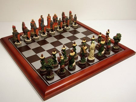 Dal Rossi - Robin Hood Resin Hand Painted Chess Men 75mm