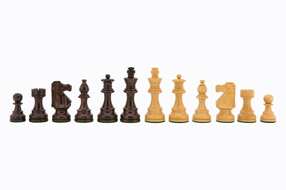 Dal Rossi - 85mm Boxwood/Sheesham Double Weighted Chess Pieces