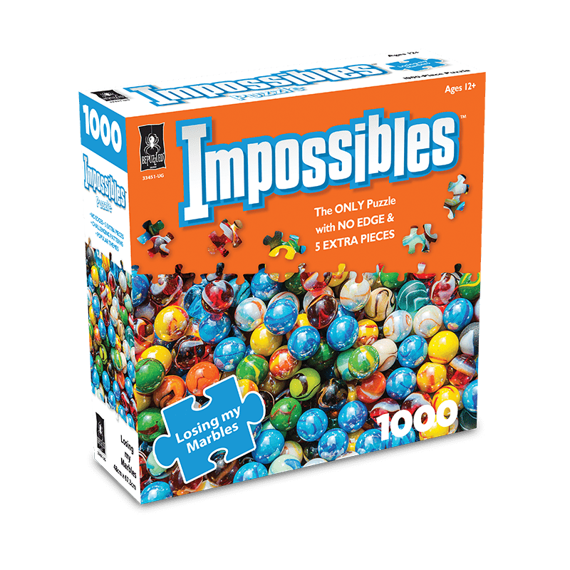 Impossibles Puzzles: Losing My Marbles 1000 Piece Jigsaw