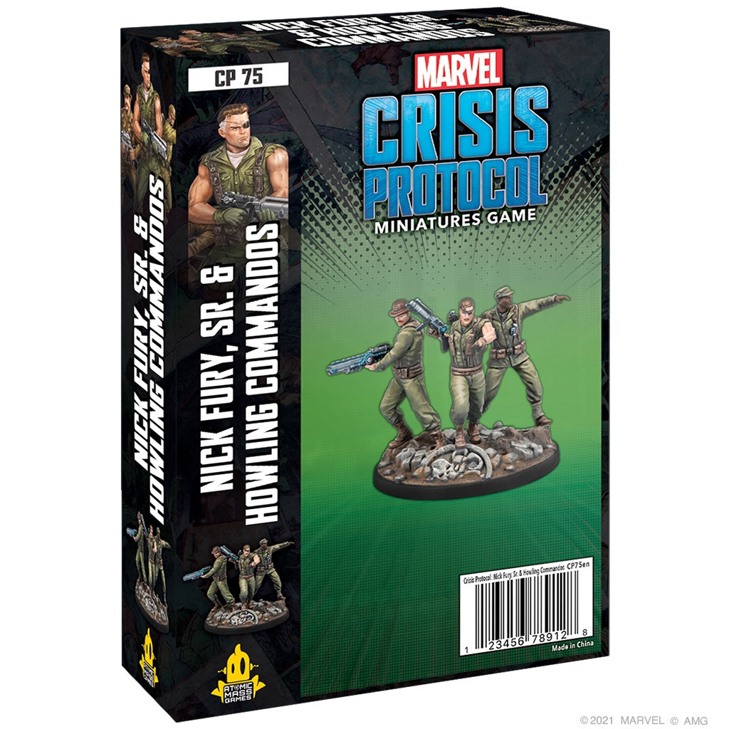 Marvel Crisis Protocol Miniatures Game Nick Fury SR &amp; Howling Commandos