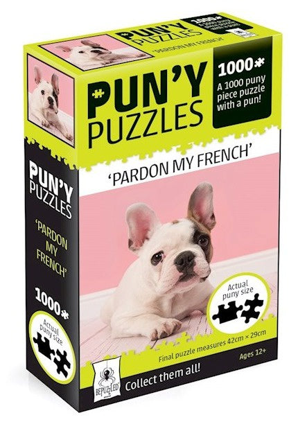 Puny Puzzles Pardon My French 18 Piece Jigsaw