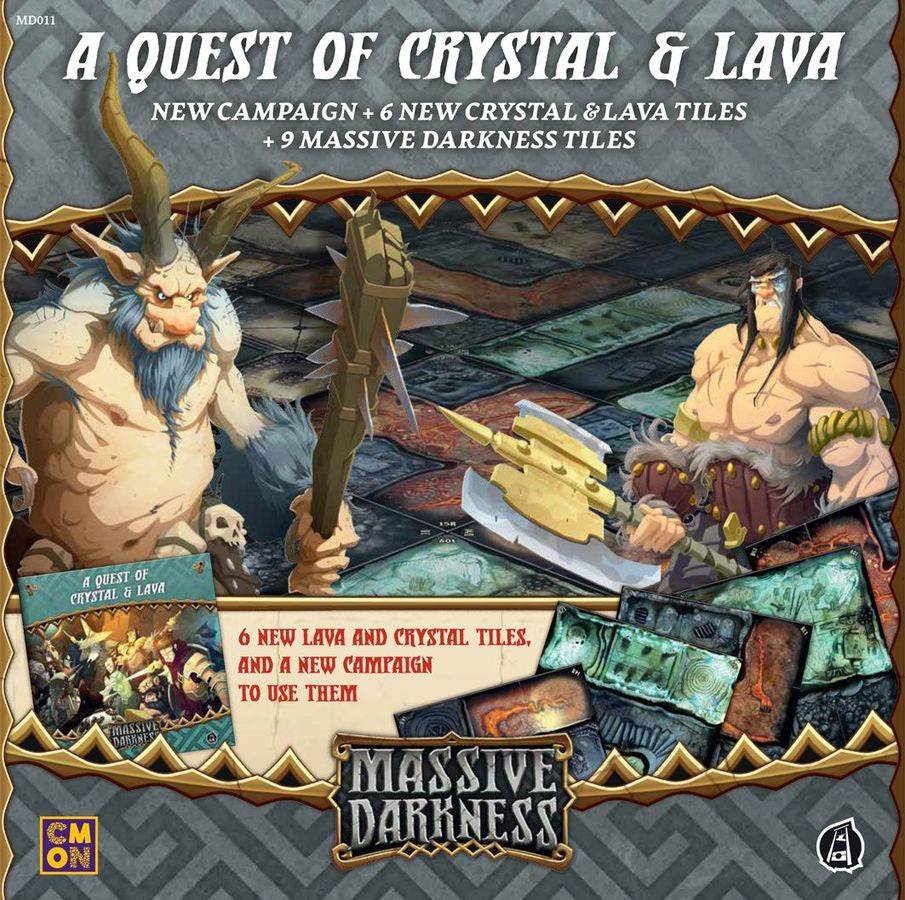 Massive Darkness A Quest of Crystal and Lava Tile Set