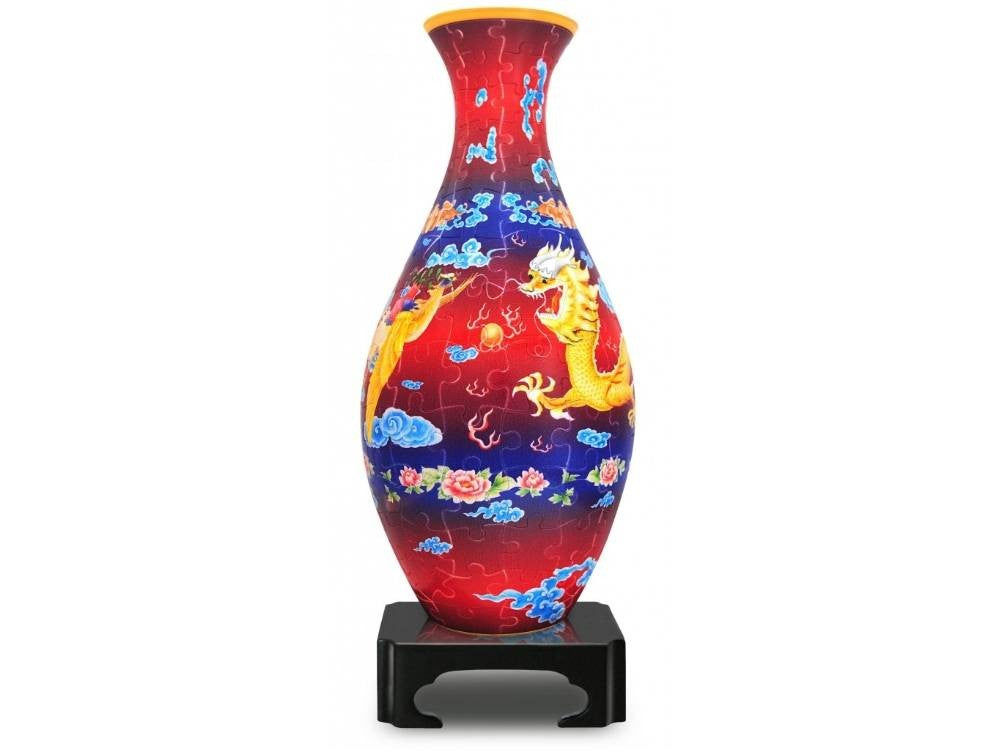 Puzzle Vase: Dragon &amp; Phoenix