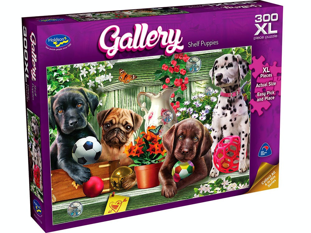 Holdson Shelf Puppies Gallery 300 Piece XL Jigsaw