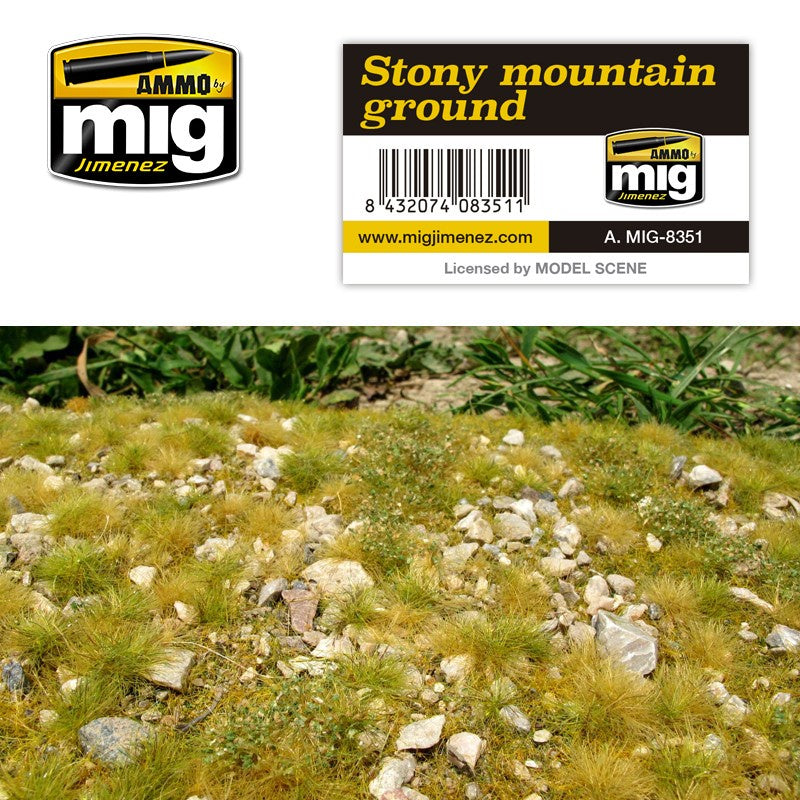 Ammo by MIG Dioramas - Grass Mats - Stony Mountain - Spring
