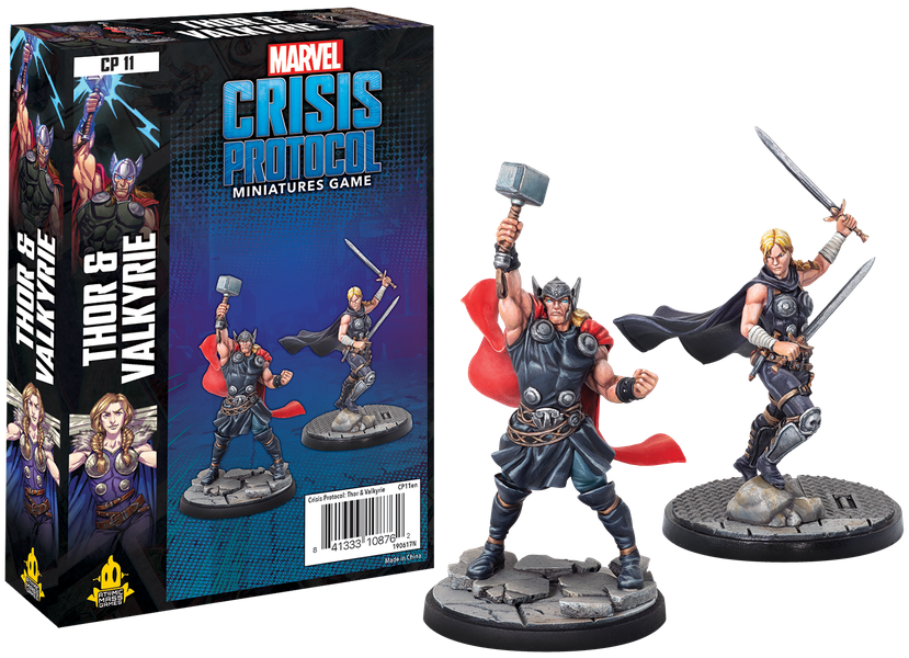 Marvel Crisis Protocol Miniatures Game Thor And Valkyrie Expansion
