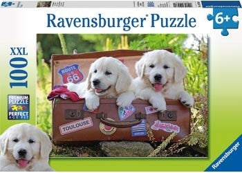 Ravensburger Traveling Puppies - 100 Piece Jigsaw